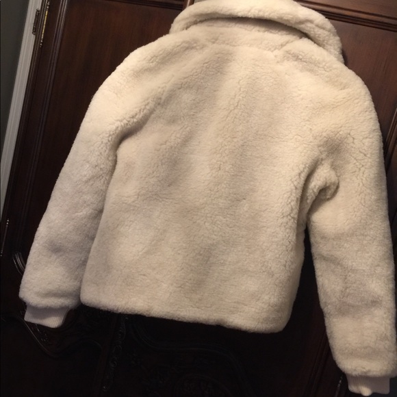 JCREW FLEECE BOMBER JACKET Sz Small NWT - Picture 8 of 9